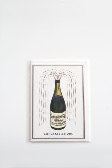 message card - champagne