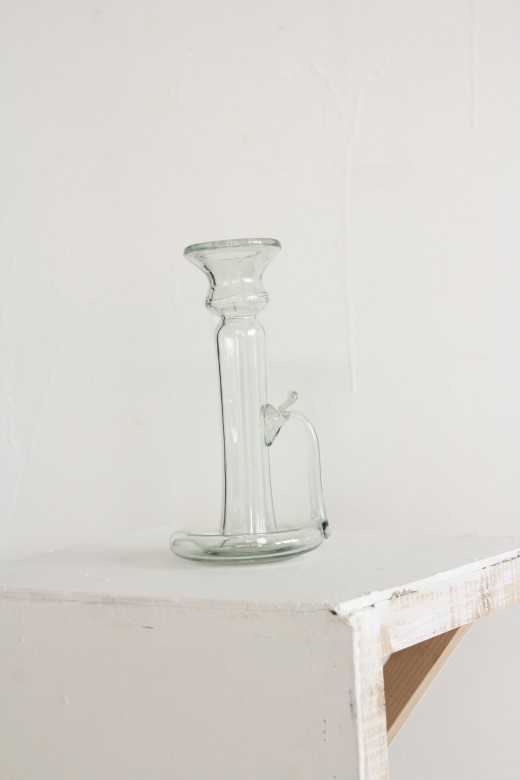 glass candle holder