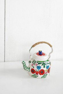 enamel teapot - flower