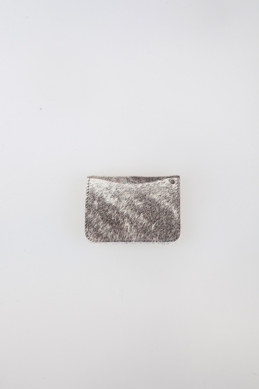 fur card wallet - silver