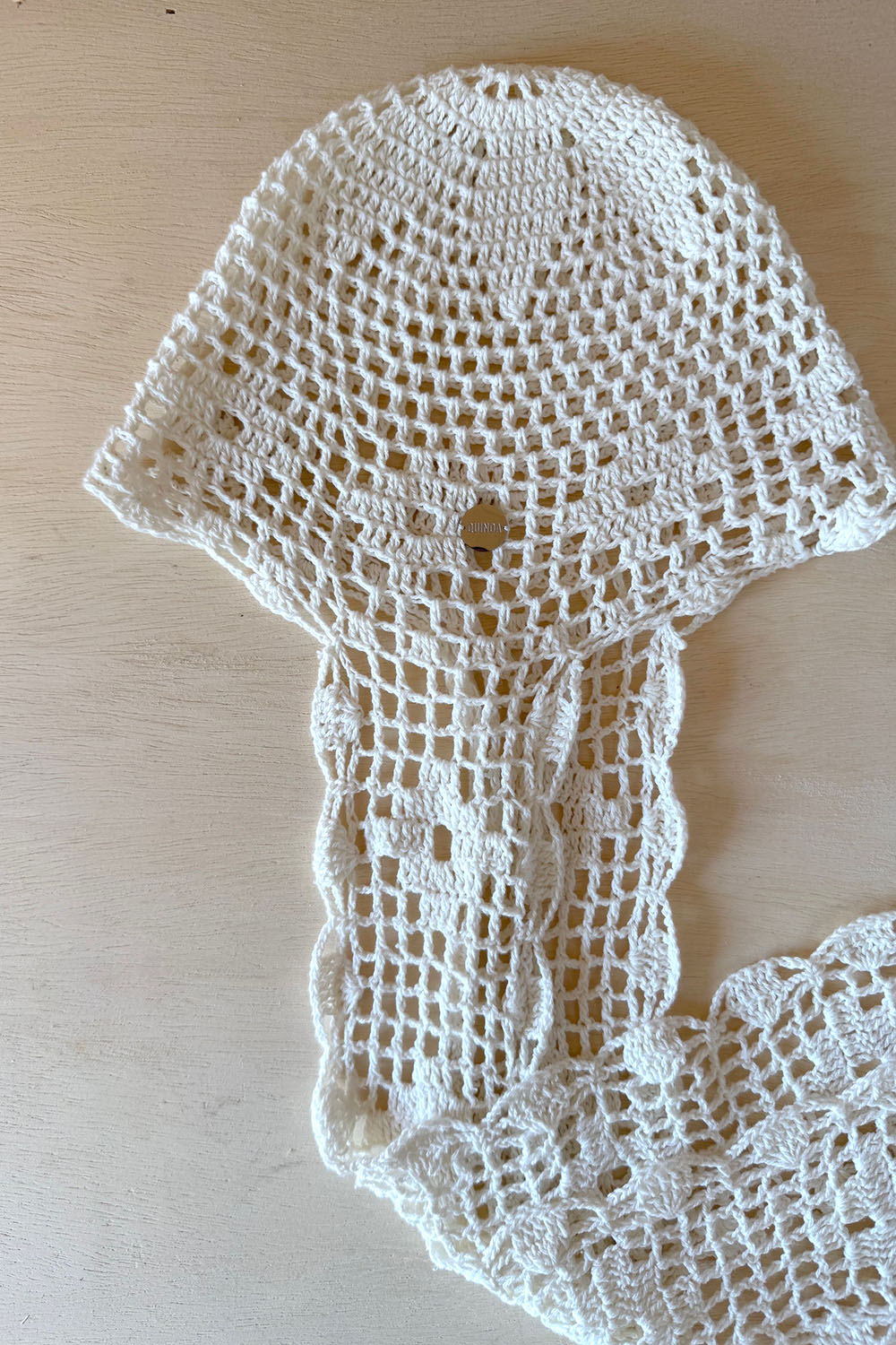 woven hat long ear - ecru (예약11/17)