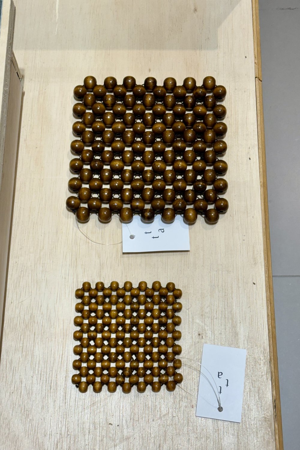 wooden place matt - brown