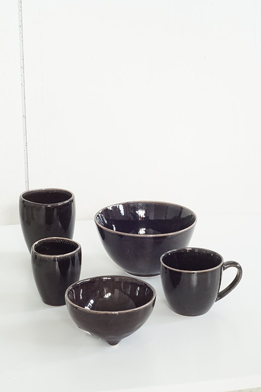 ceramic cup handle - black