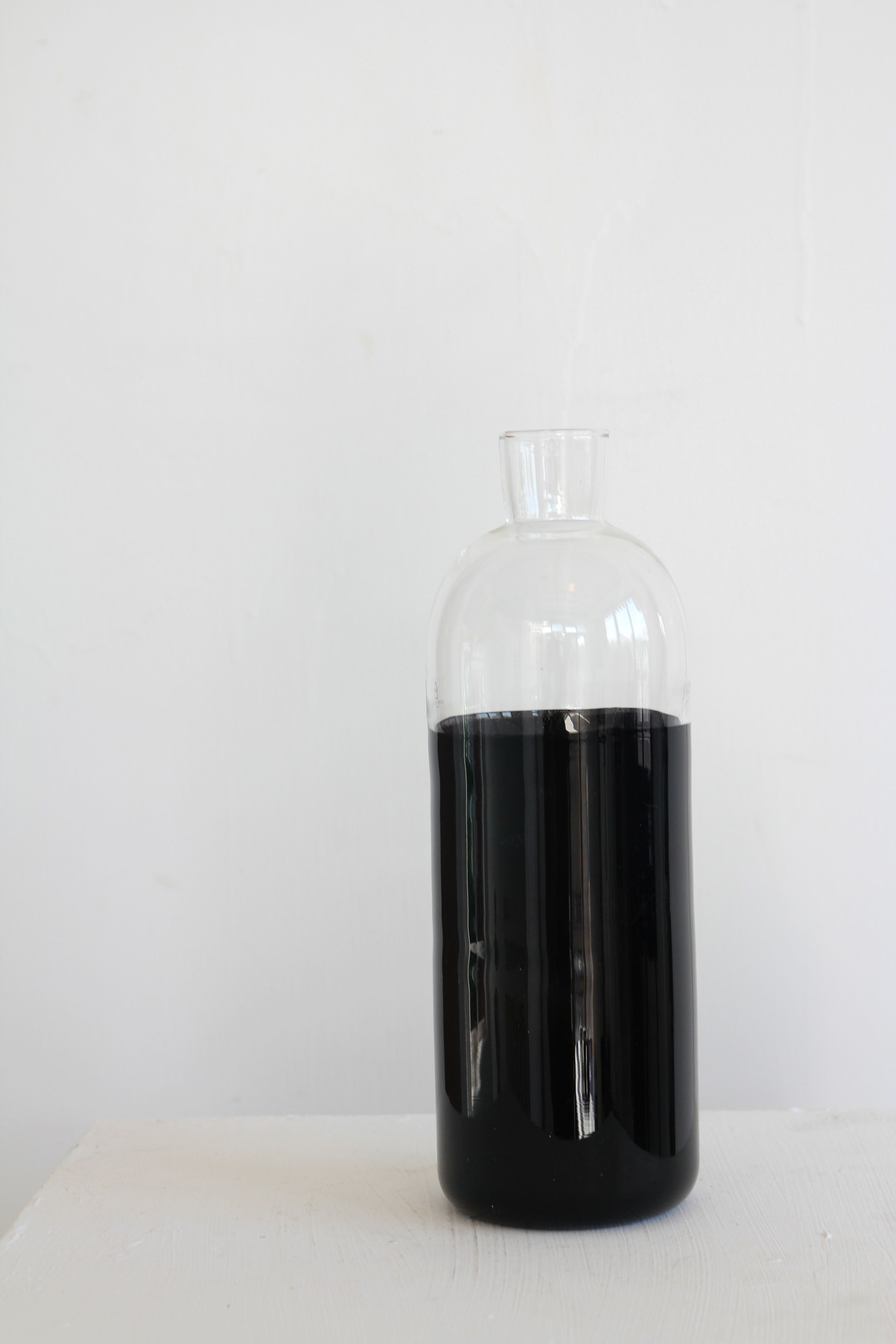 glass jar - black & transparent