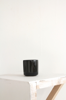 ceramic cup - black