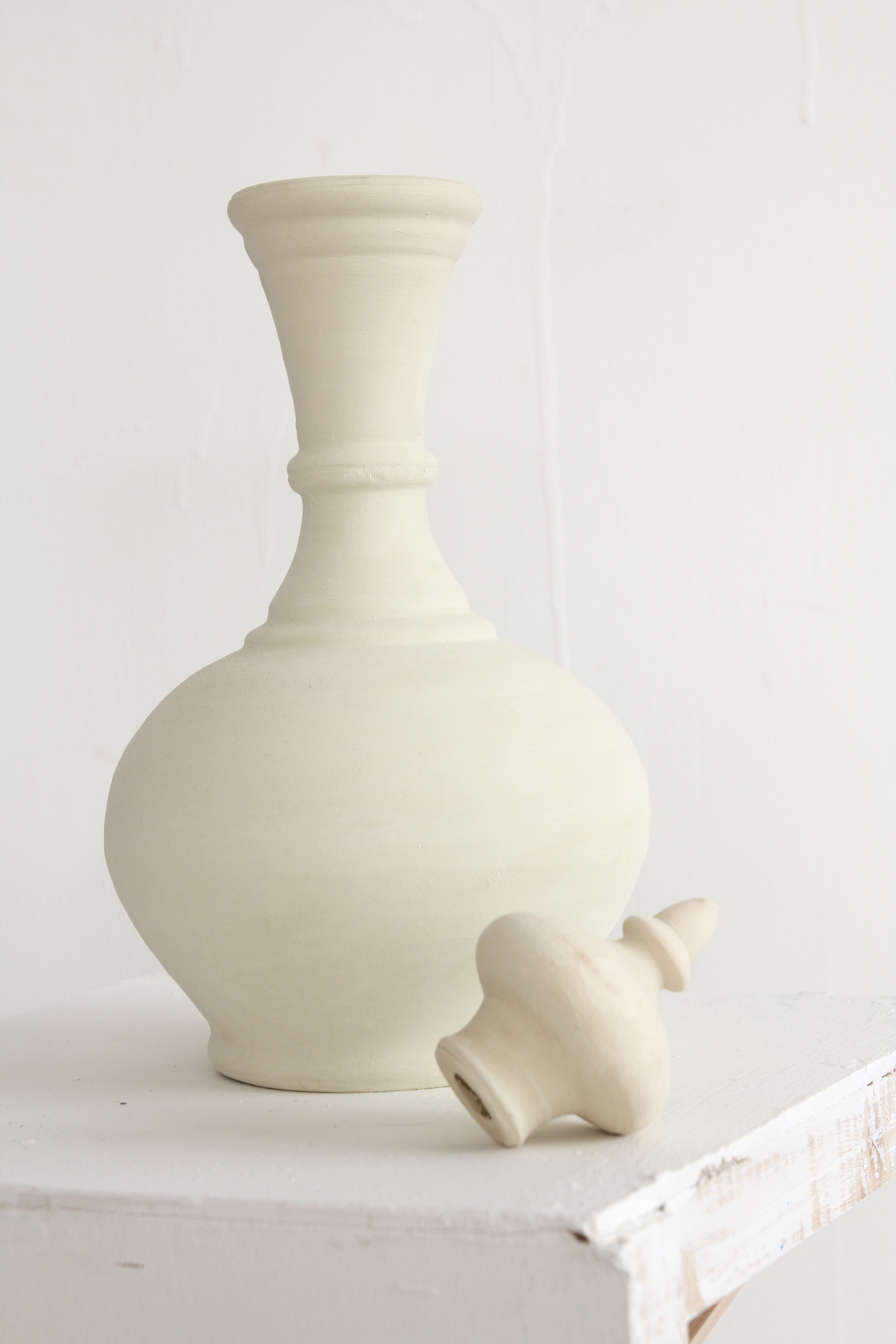 salt clay vase