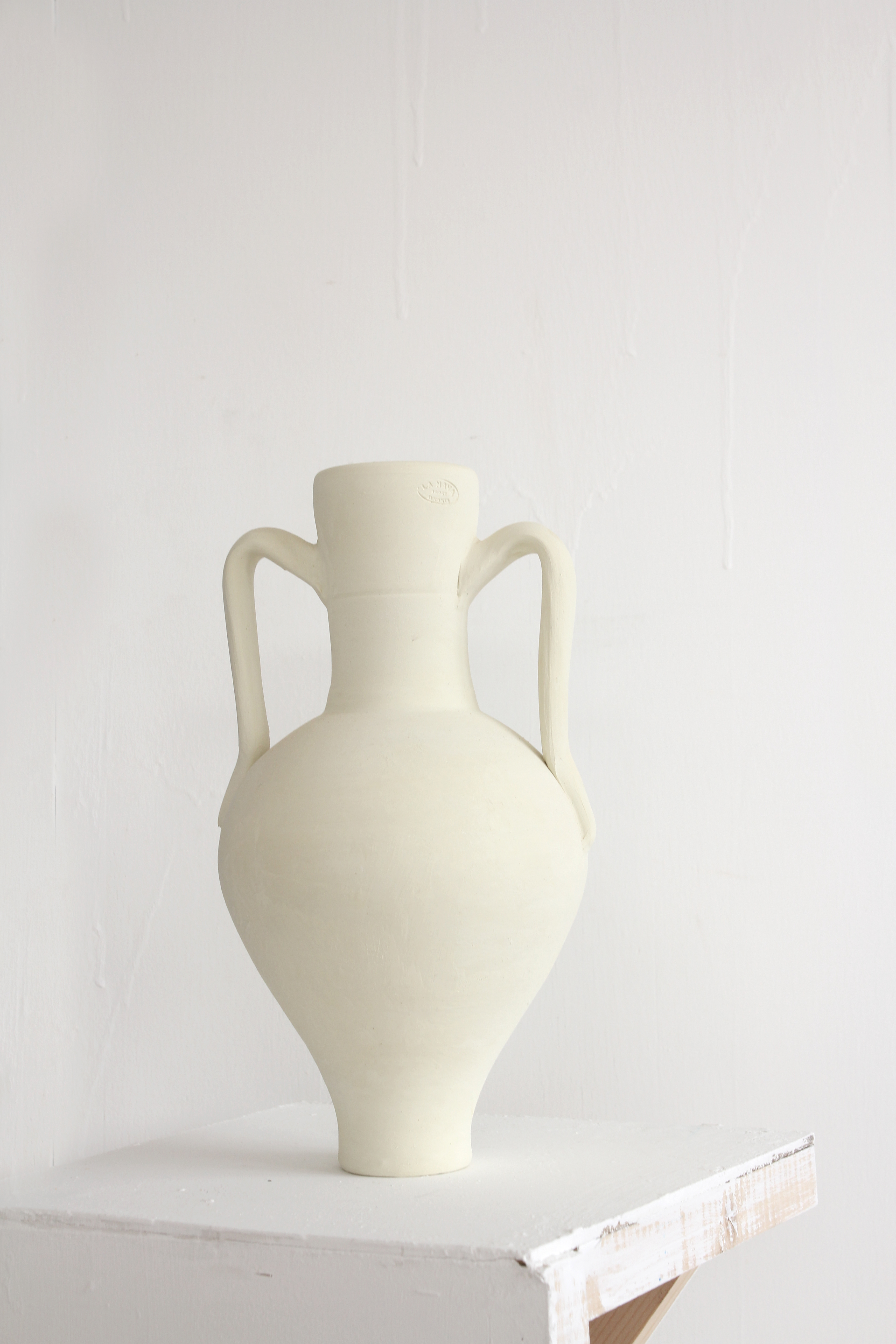 salt clay vase - big