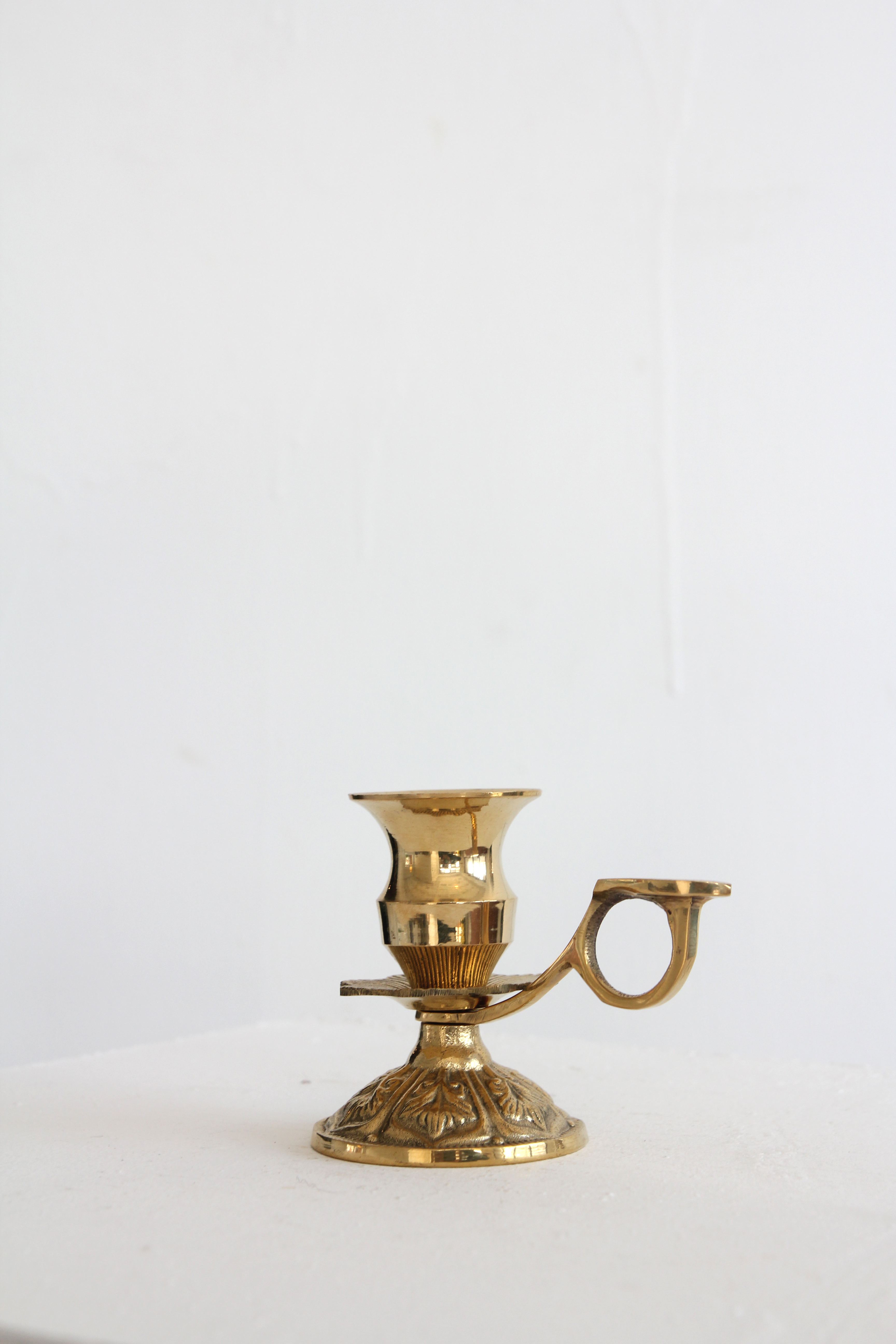 brass candle holder - small