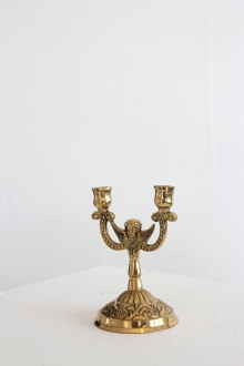 brass candle holder - angel