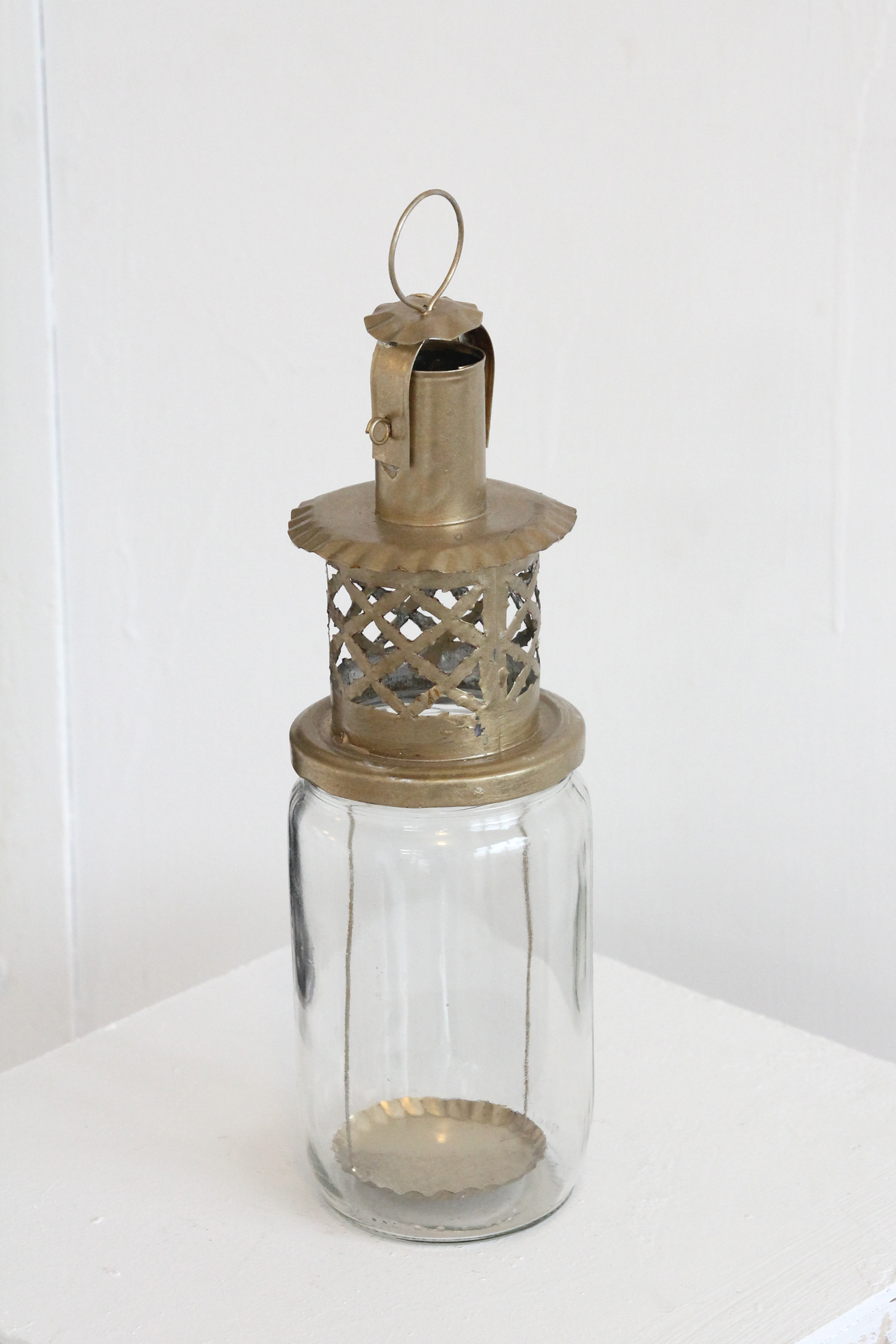 glass candle lantern