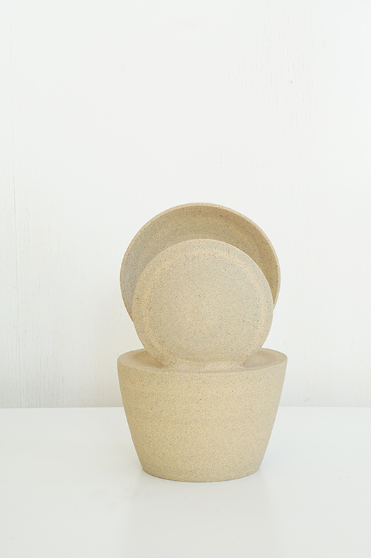 oval ceramic vase - L