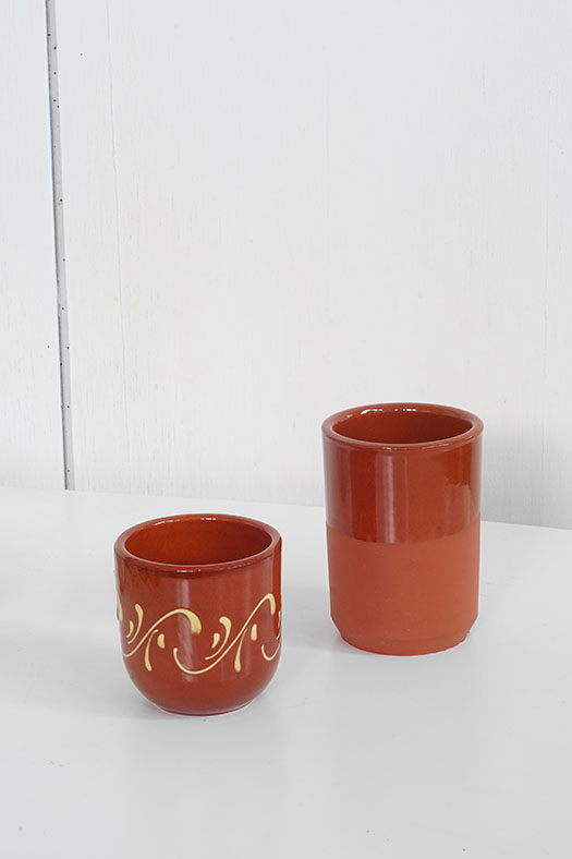 terracotta cup