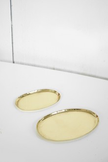 brass tray series - oval