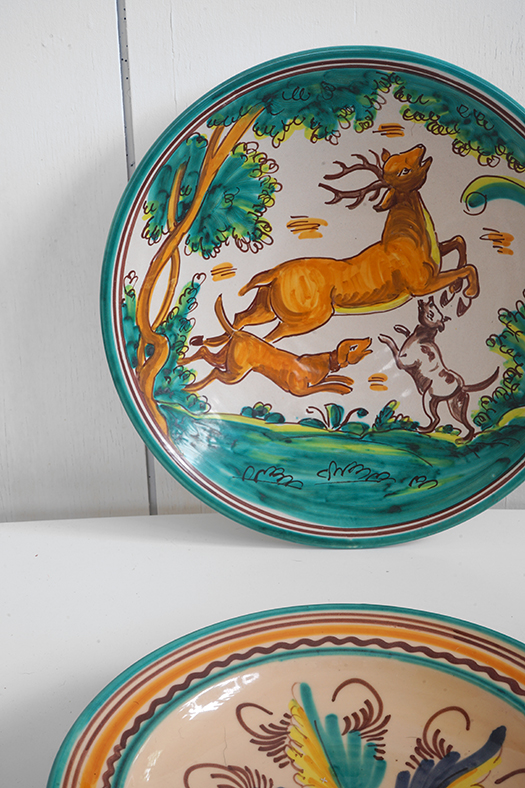 ceramic plate-deer