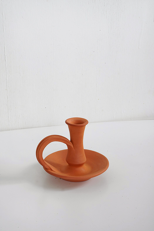 terracotta candle holder