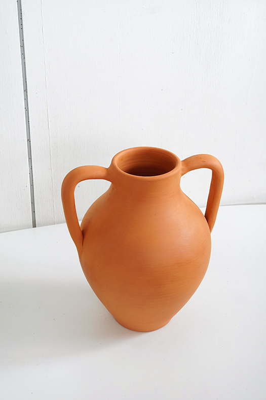 terracotta matt vase