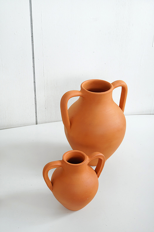 terracotta matt vase