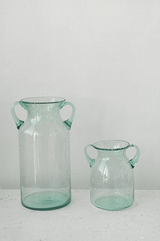 blown clear vase series