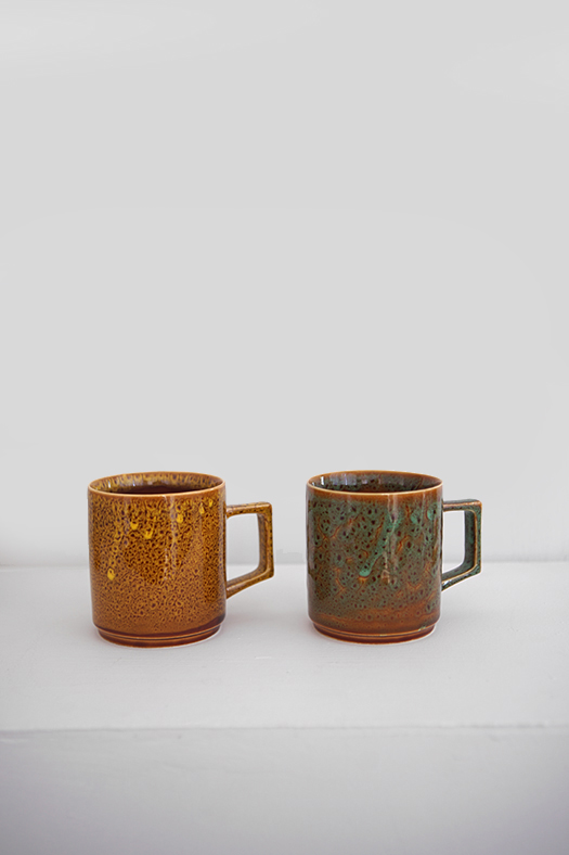 glazed mug - forest