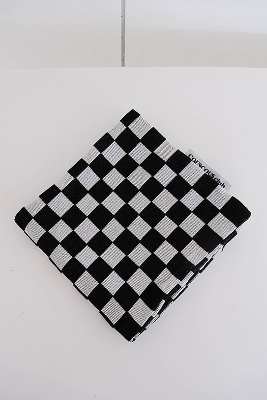 cushion - check black