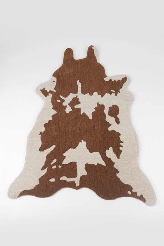 cowhide carpet - brown