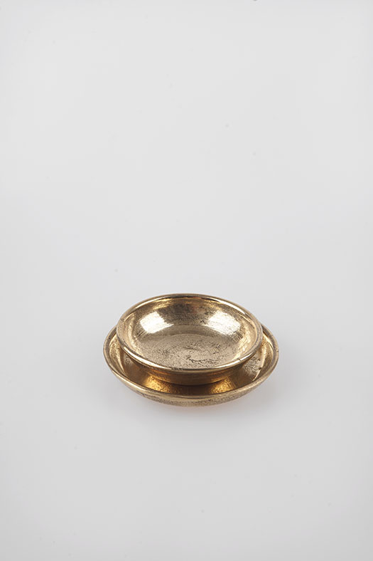 round brass tray