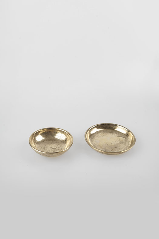 round brass tray