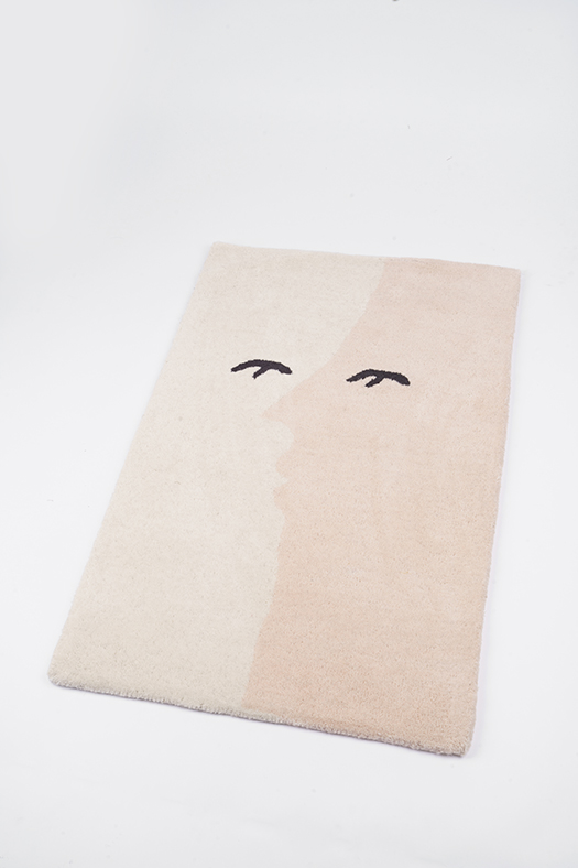 wool rug - dual nude