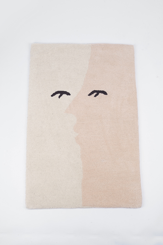 wool rug - dual nude