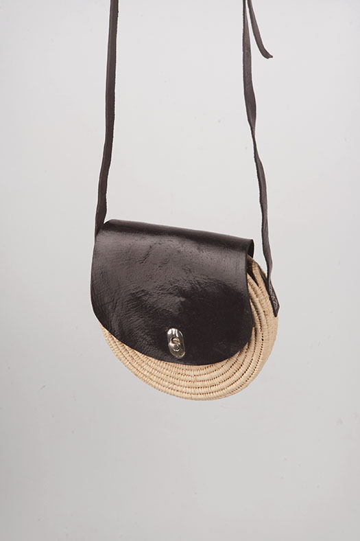 leather basket bag