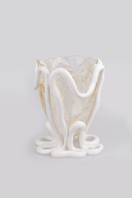 Pesce vessel - amber white L