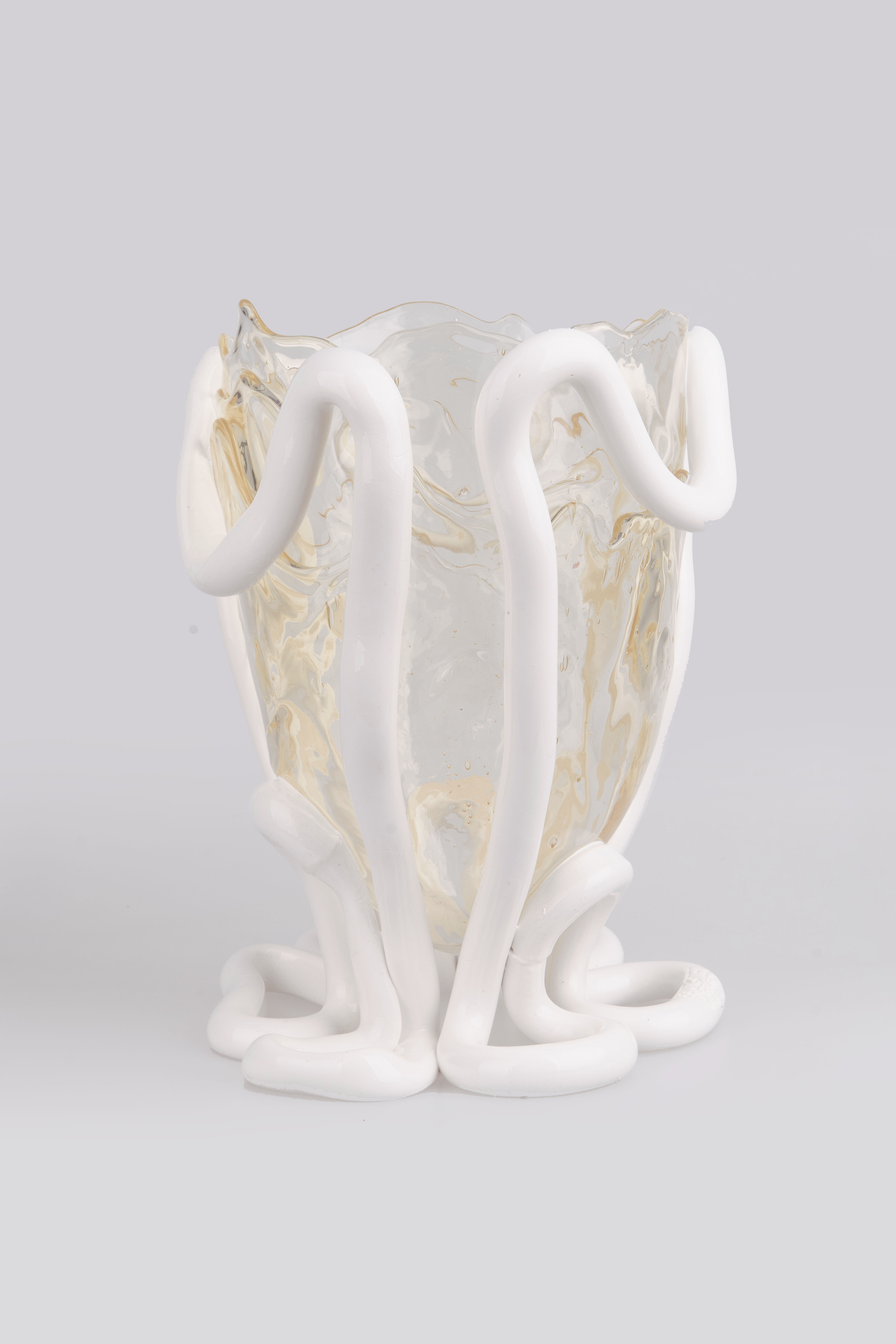 Pesce vessel - amber white L