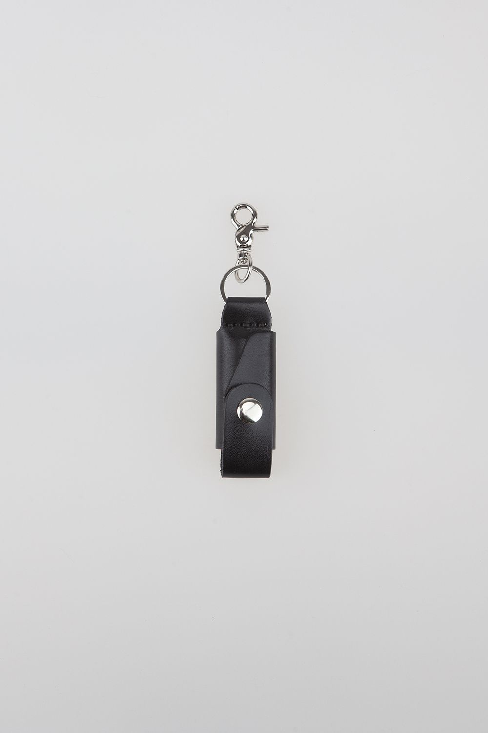 leather lighter keyholder - black