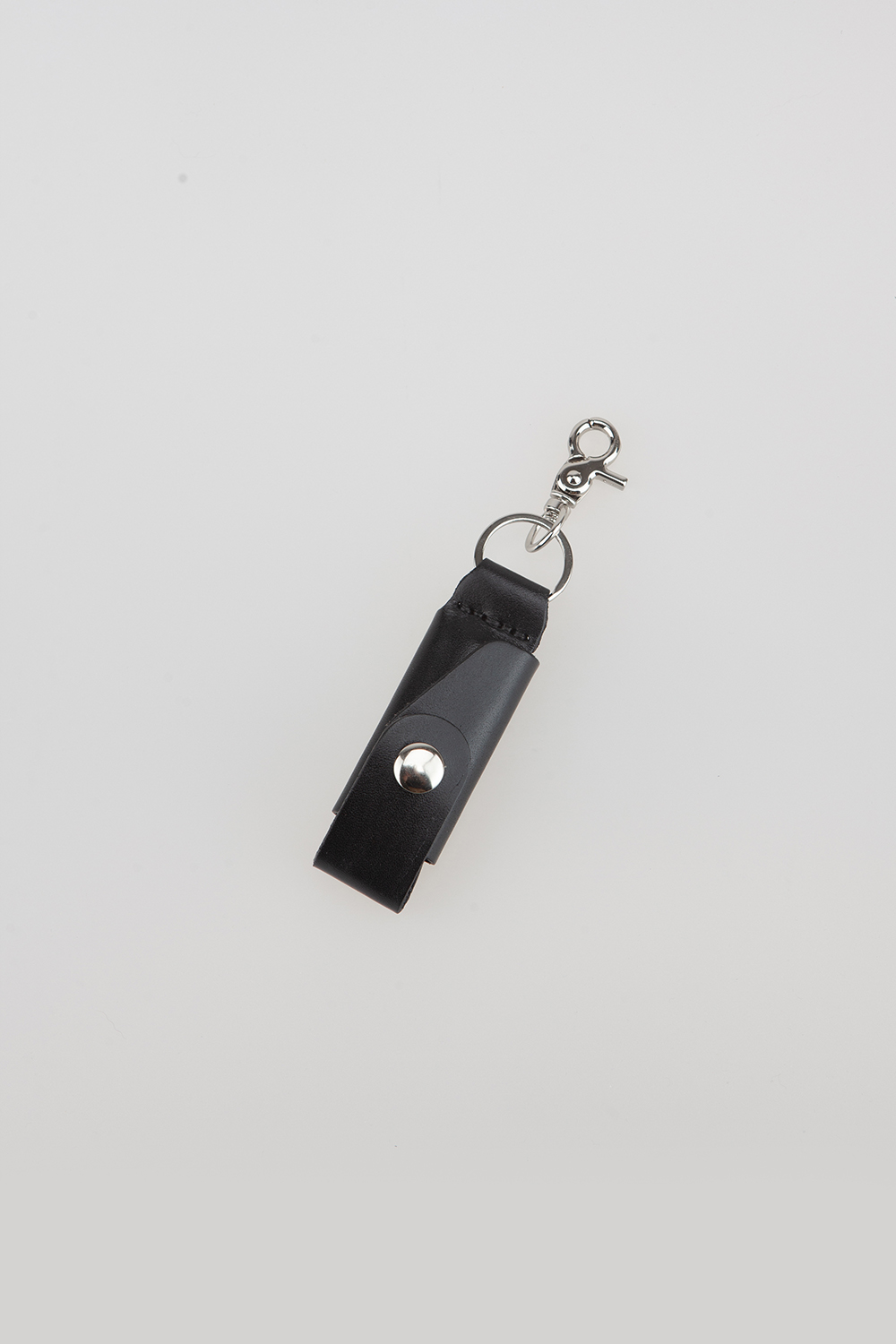 leather lighter keyholder - black