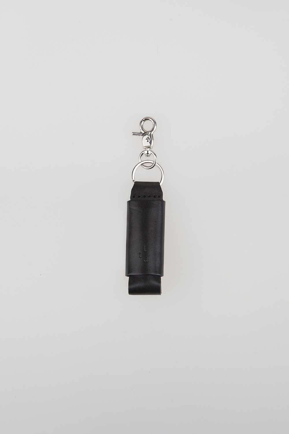 leather lighter keyholder - black