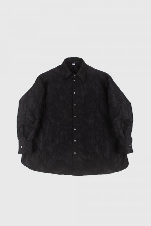 quinoa woven shirts - black