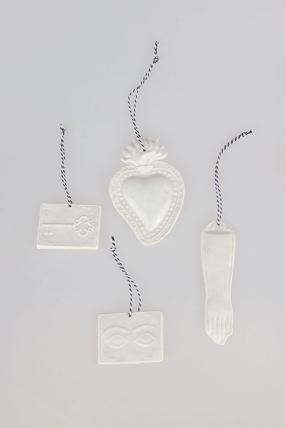 ceramic wall ornament - hearts