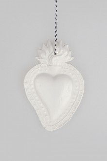 ceramic wall ornament - hearts