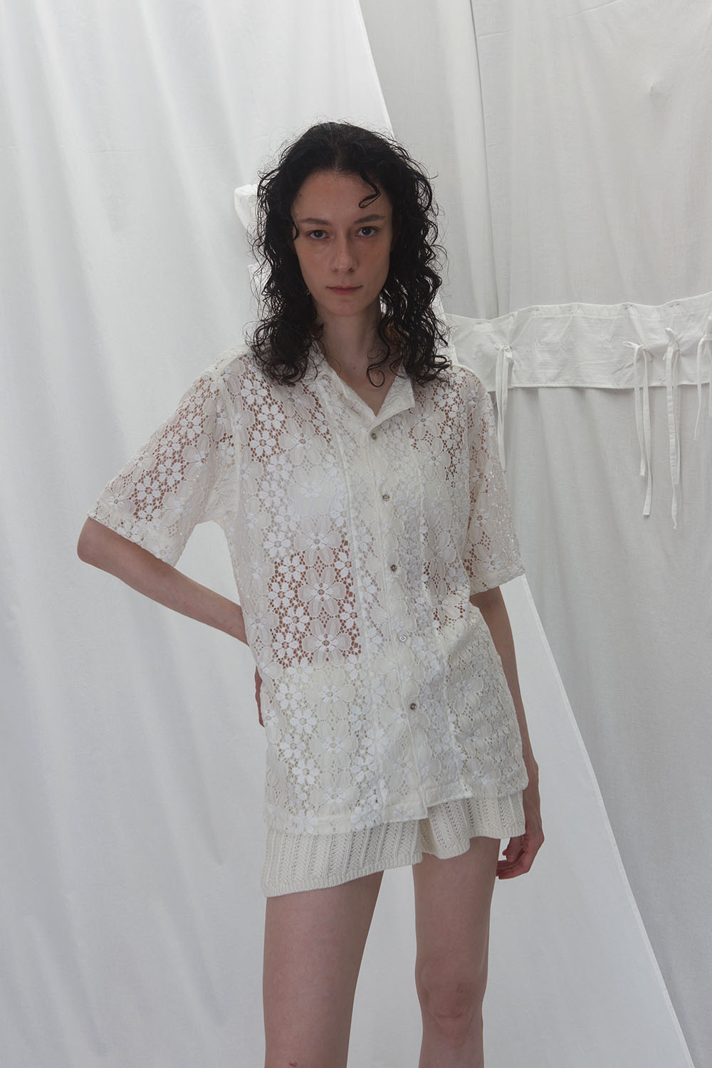 quinoa woven shirts - flower