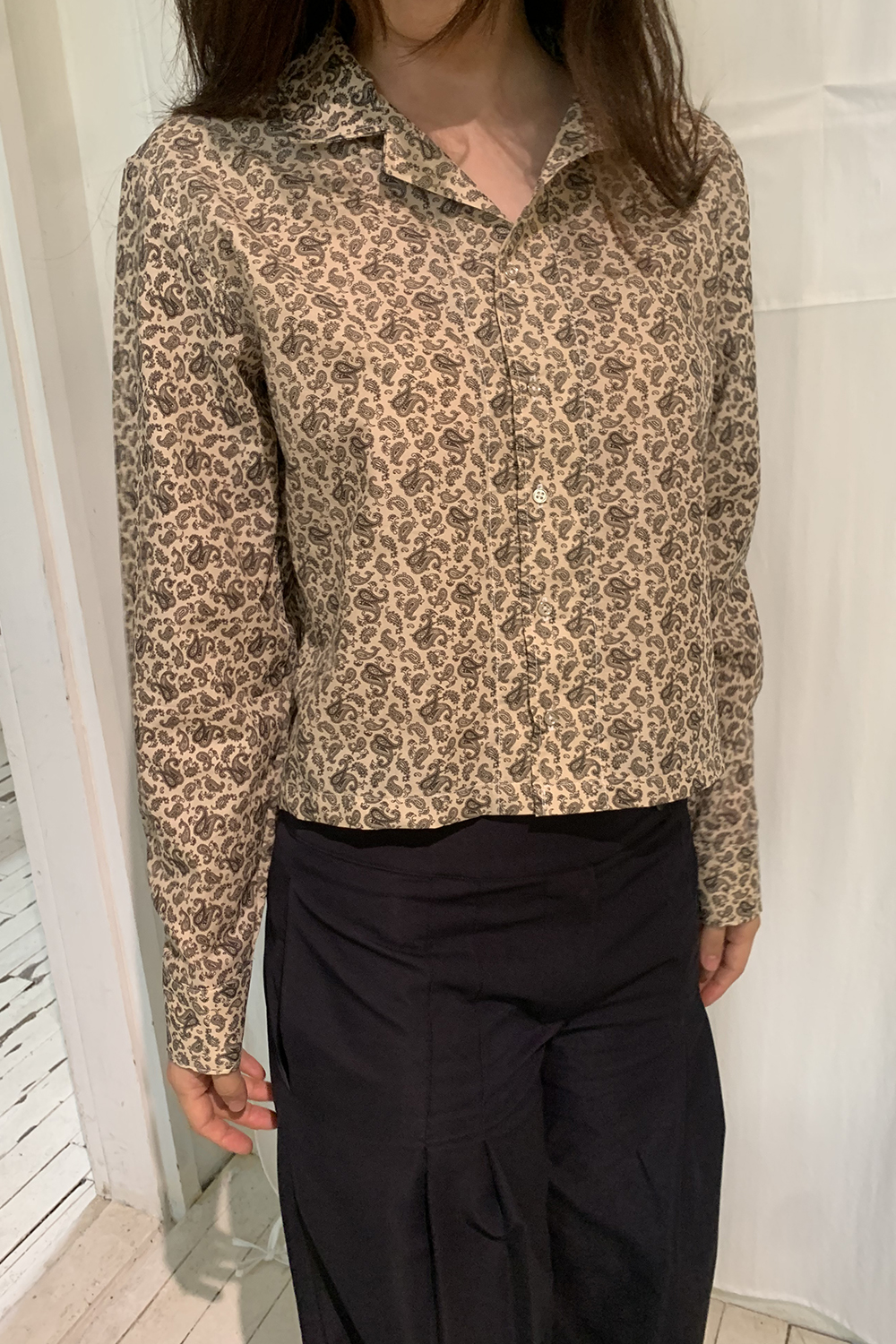 quinoa pattern shirts - beige