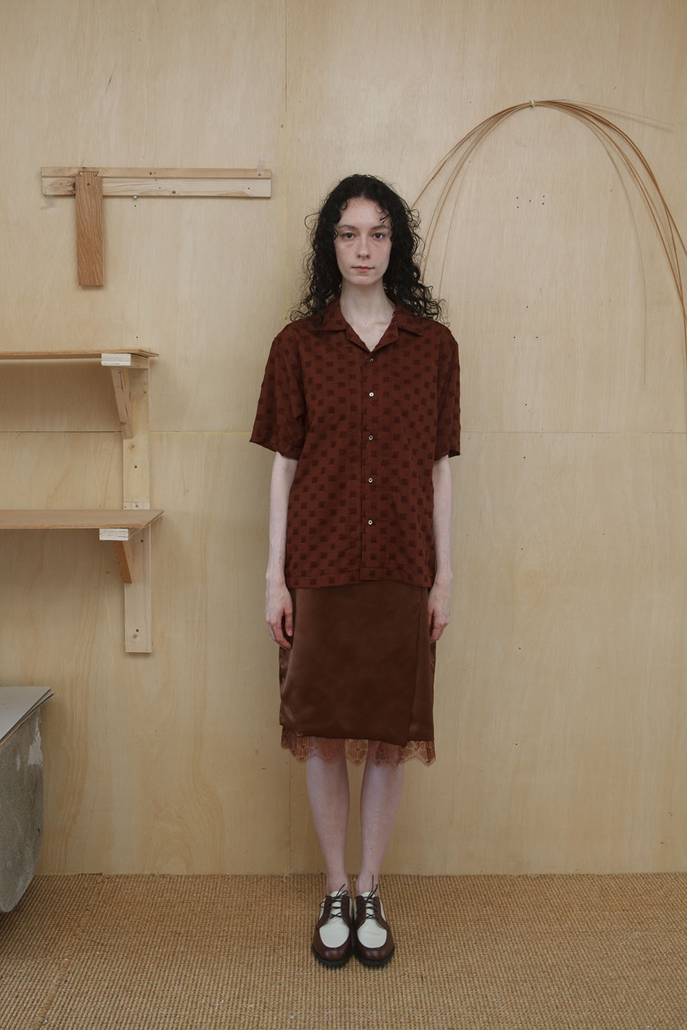 quinoa weaving shirts - brown