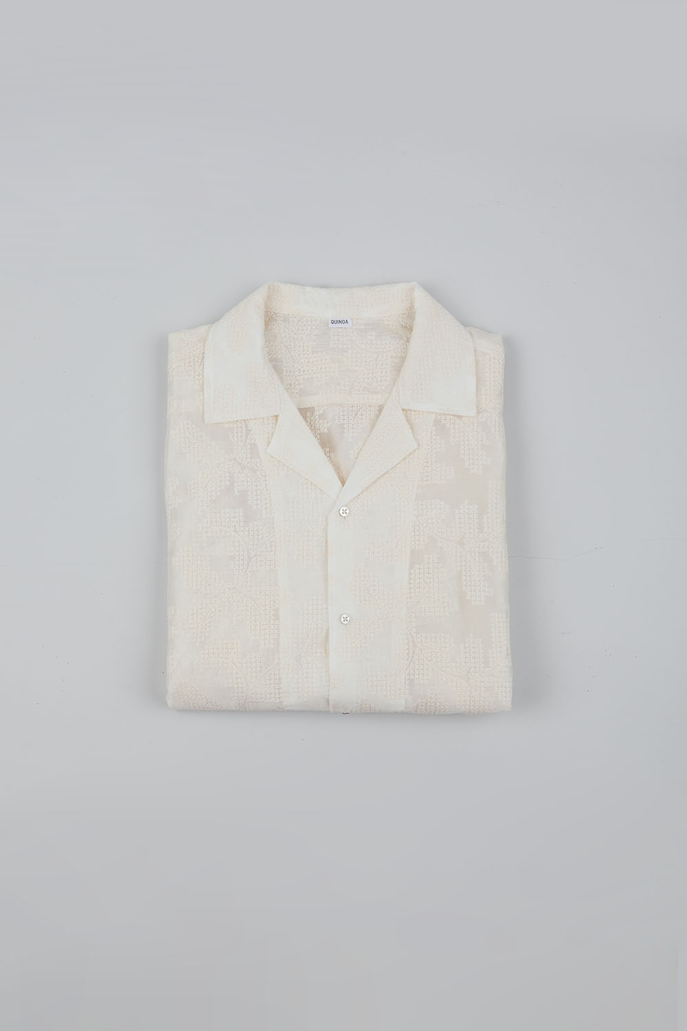 quinoa woven shirts - pixel flower