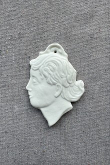 ceramic wall ornament - woman face