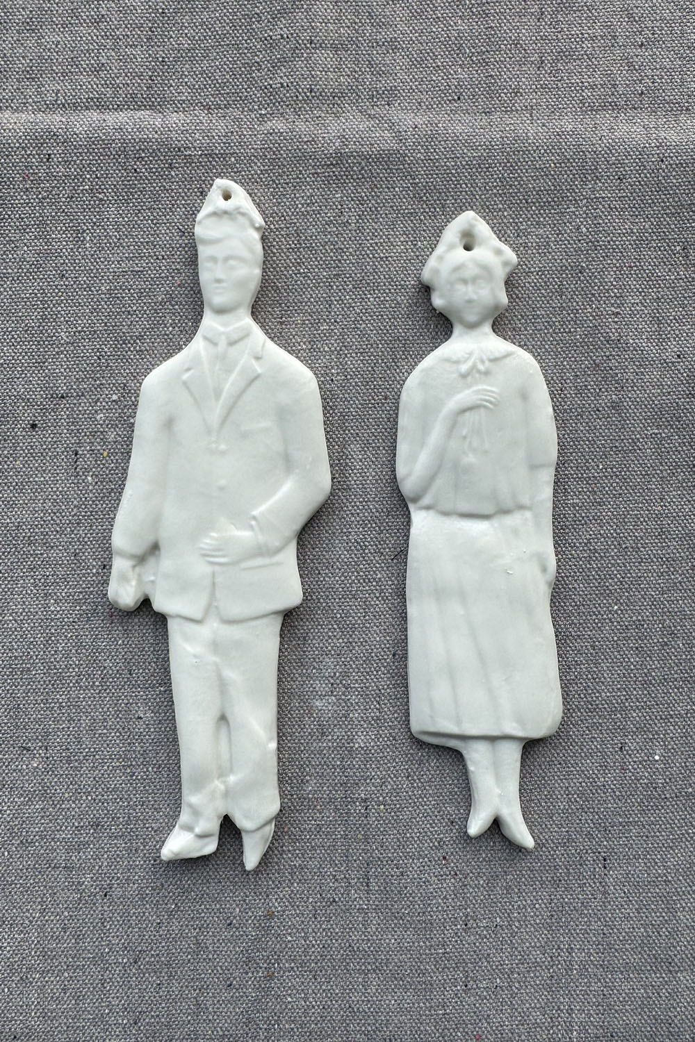 ceramic wall ornament - lady