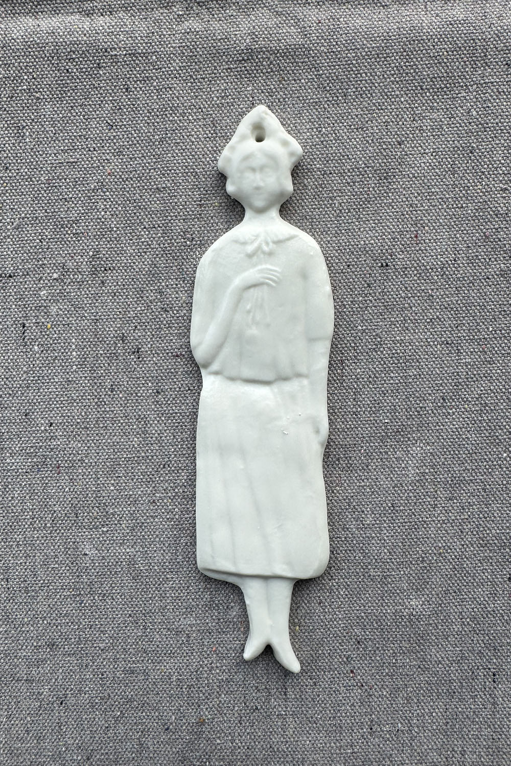 ceramic wall ornament - lady