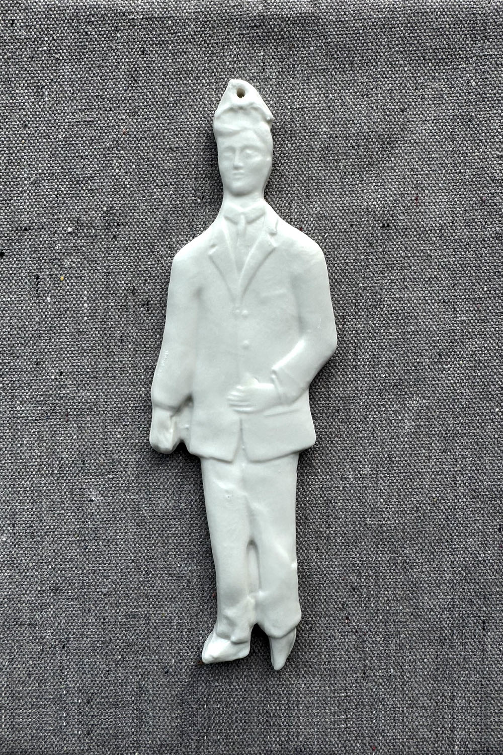 ceramic wall ornament - gentleman