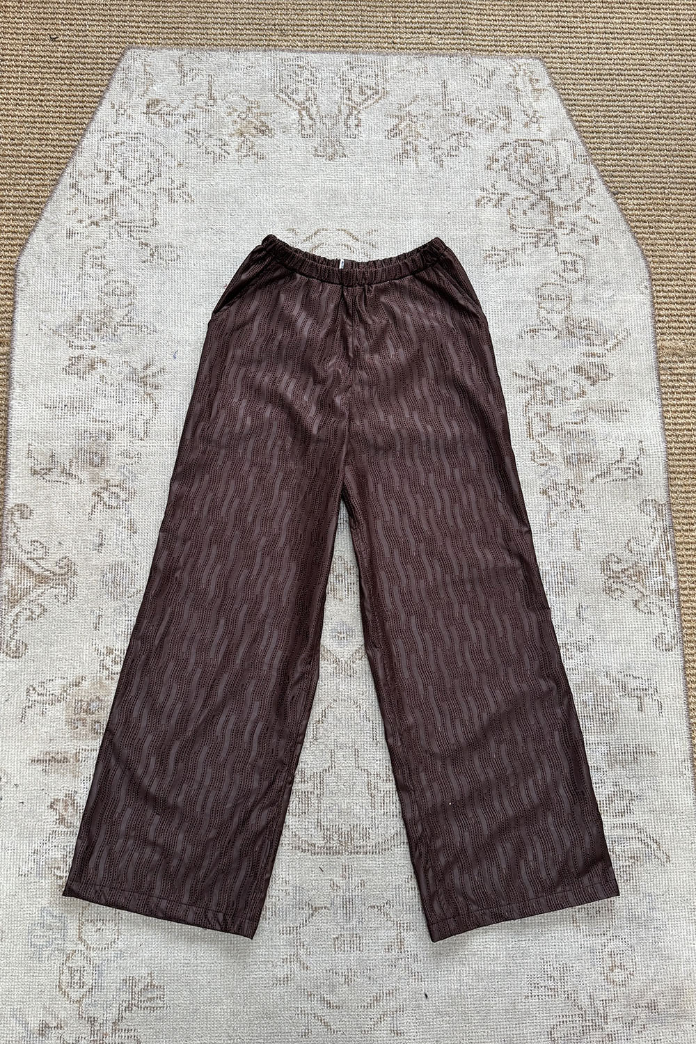swirl pants - brown