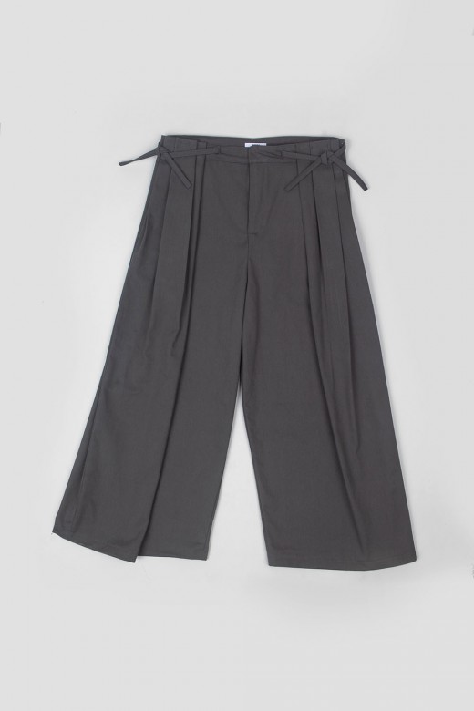 skirt pants - grey