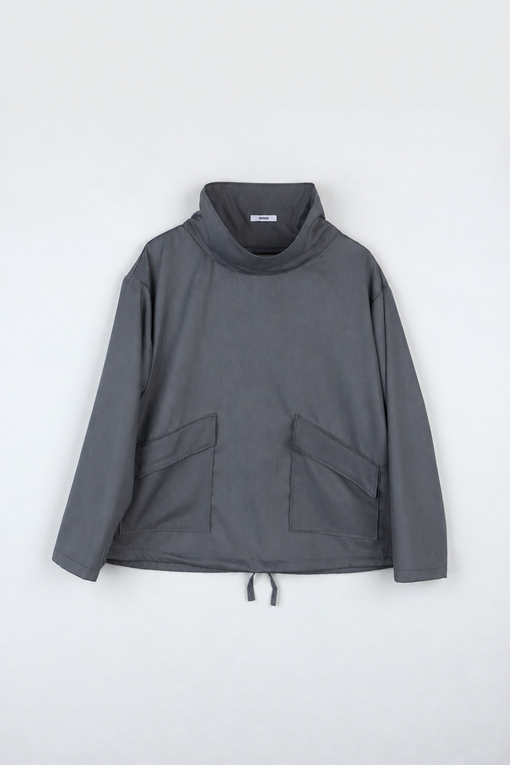 neck knot top - grey