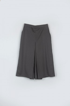 pleats pants - grey